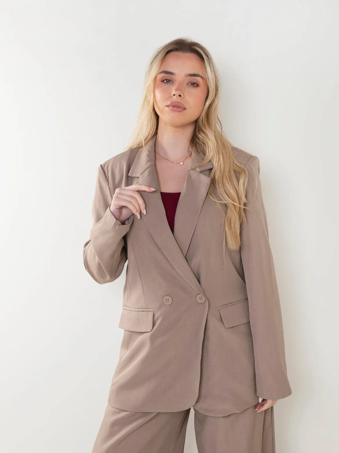 Blazer alfaiataria cruzado