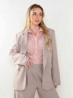 Blazer alfaiataria cruzado