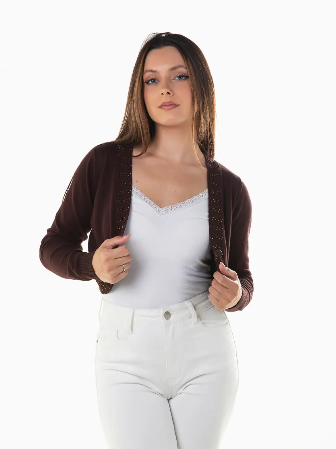 Bolero com missangas