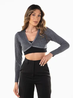 Bolero malha brilhante