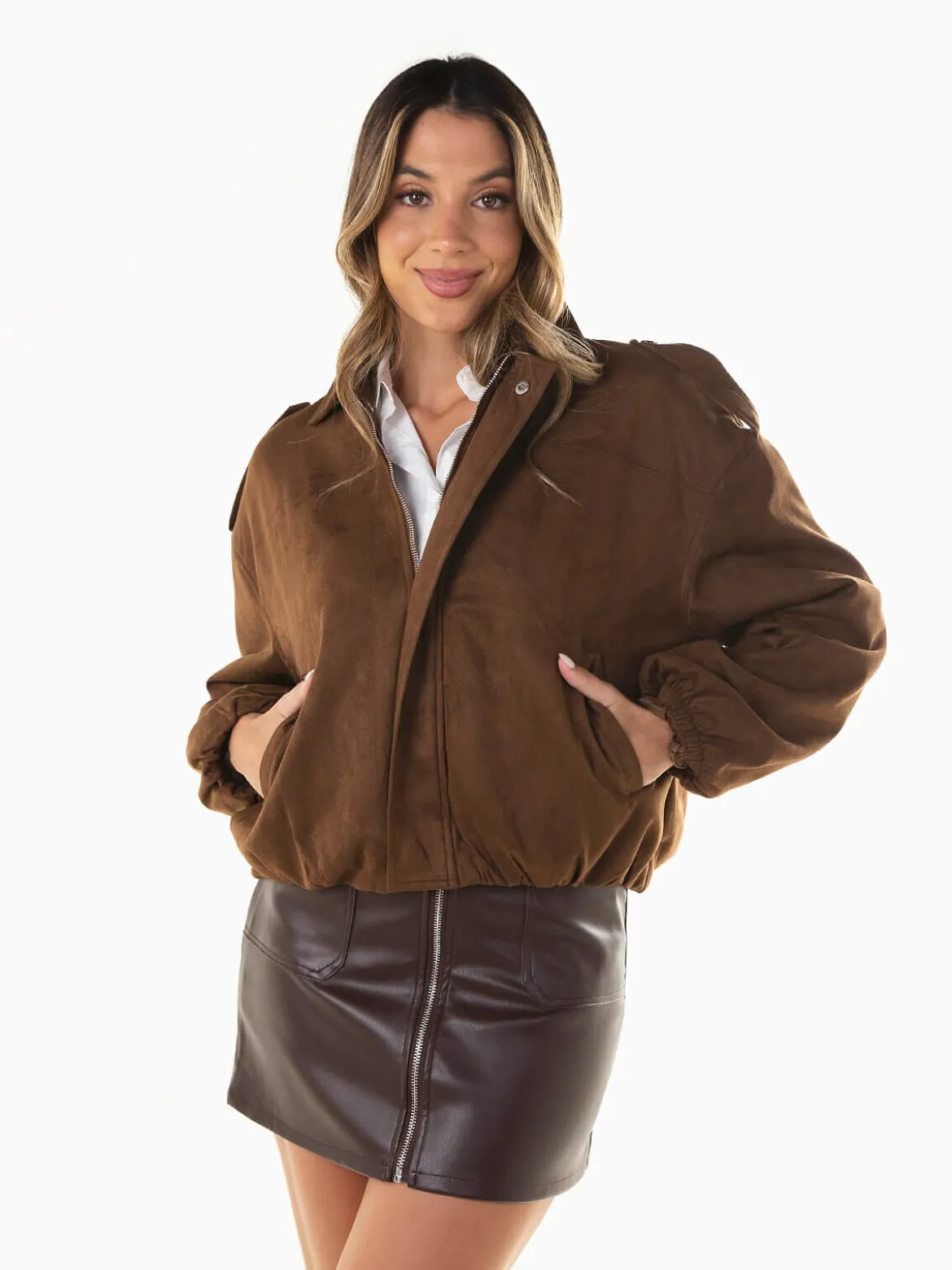 Bomber efeito camurça