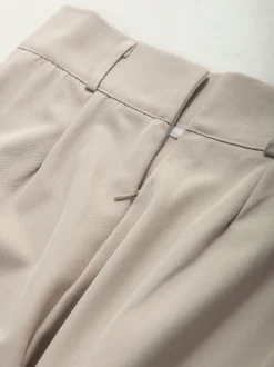 Calças elegantes wide leg com pinças