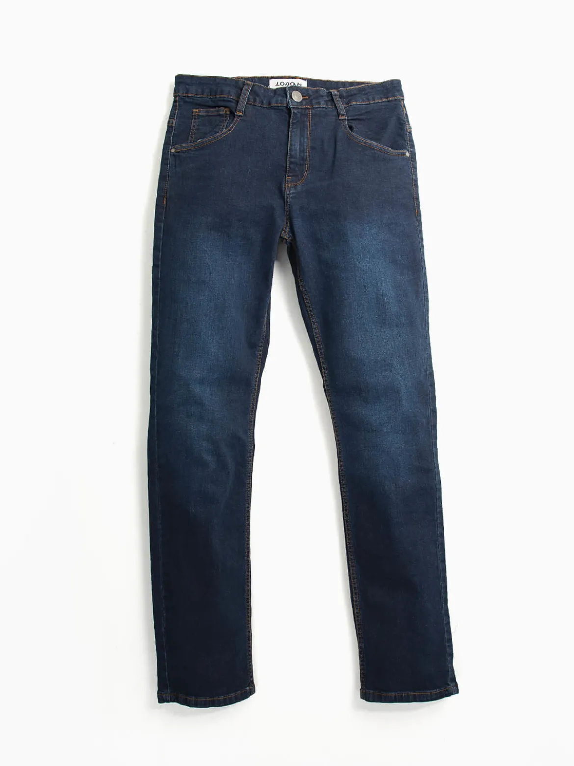 Calças ganga azuis slim fit