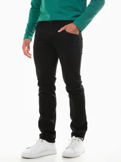 Calças ganga pretas slim fit