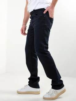 Calças ganga regular fit azul escuro