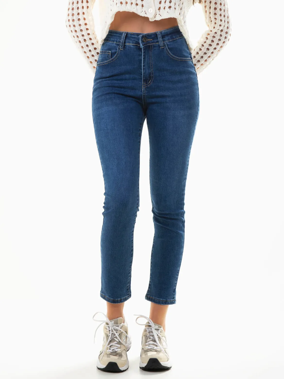 Calças ganga skinny fit azul escuro