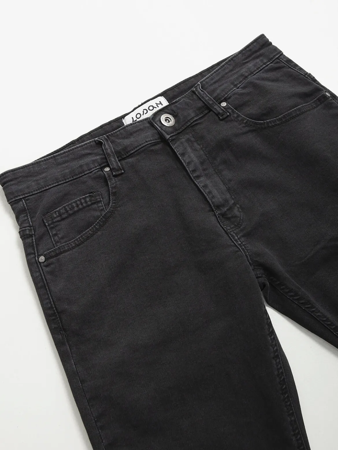 Calças ganga slim fit pretas
