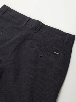 Calças slim fit cinza escuro