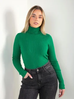 Camisola canela fina gola alta