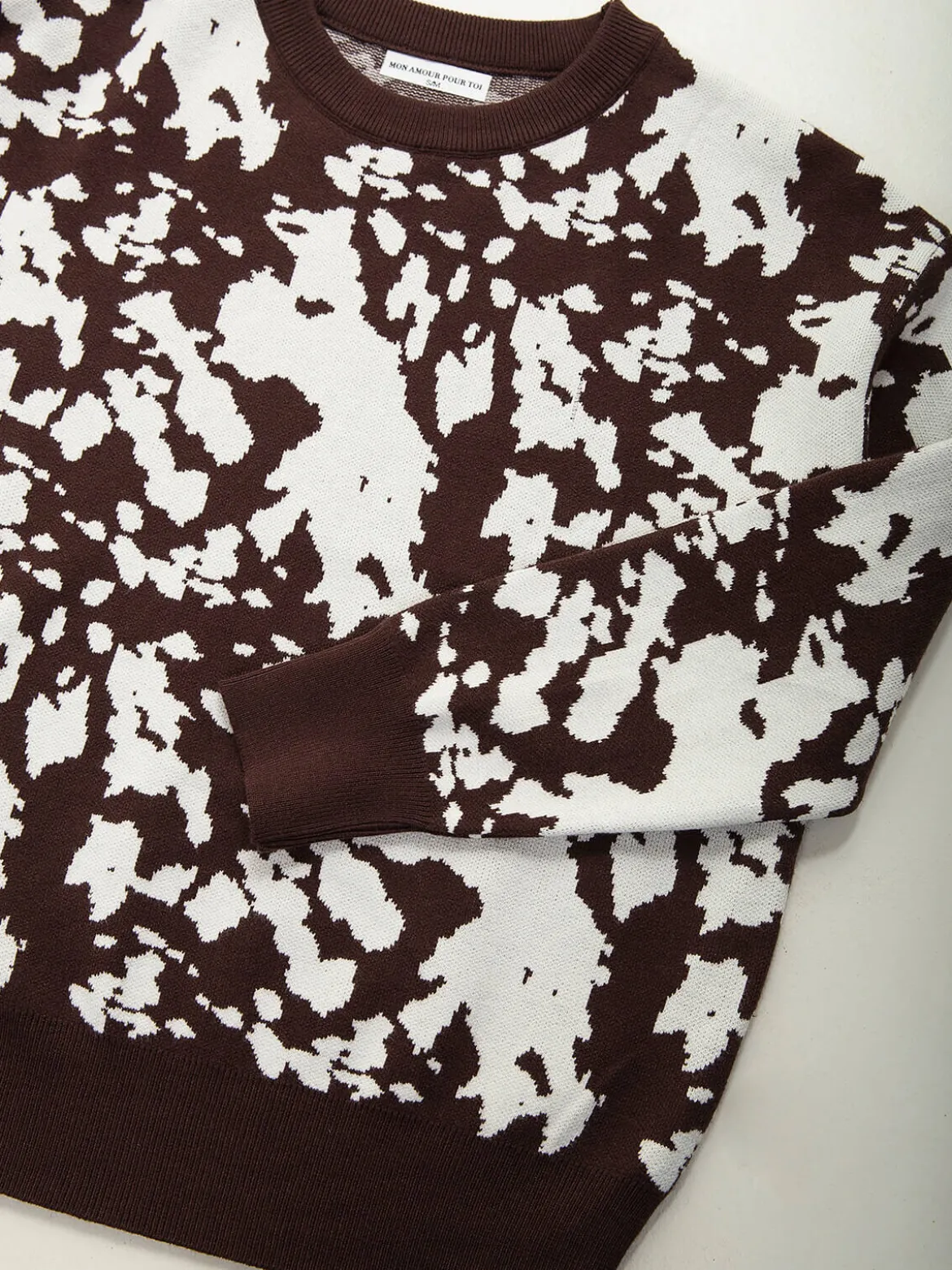 Camisola de malha animal print