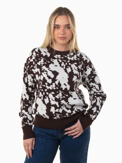 Camisola de malha animal print