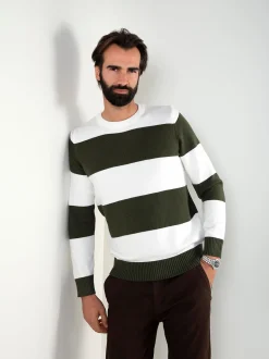 Camisola de malha color block