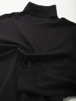 Camisola gola alta malha fina