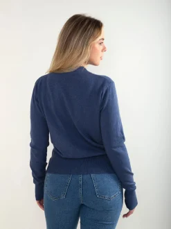 Camisola malha com detalhe cruzado