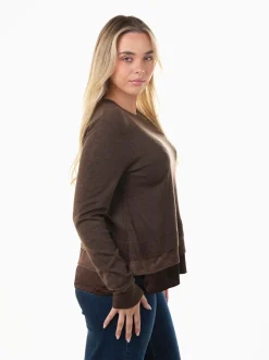Camisola malha com efeito blusa