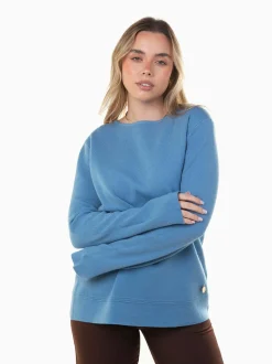 Camisola malha confortável com aplicação