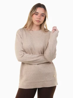 Camisola malha confortável com aplicação