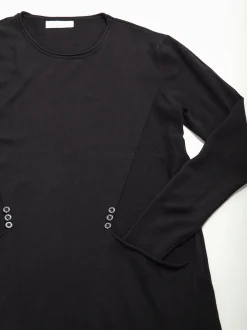 Camisola malha fina com bolsos