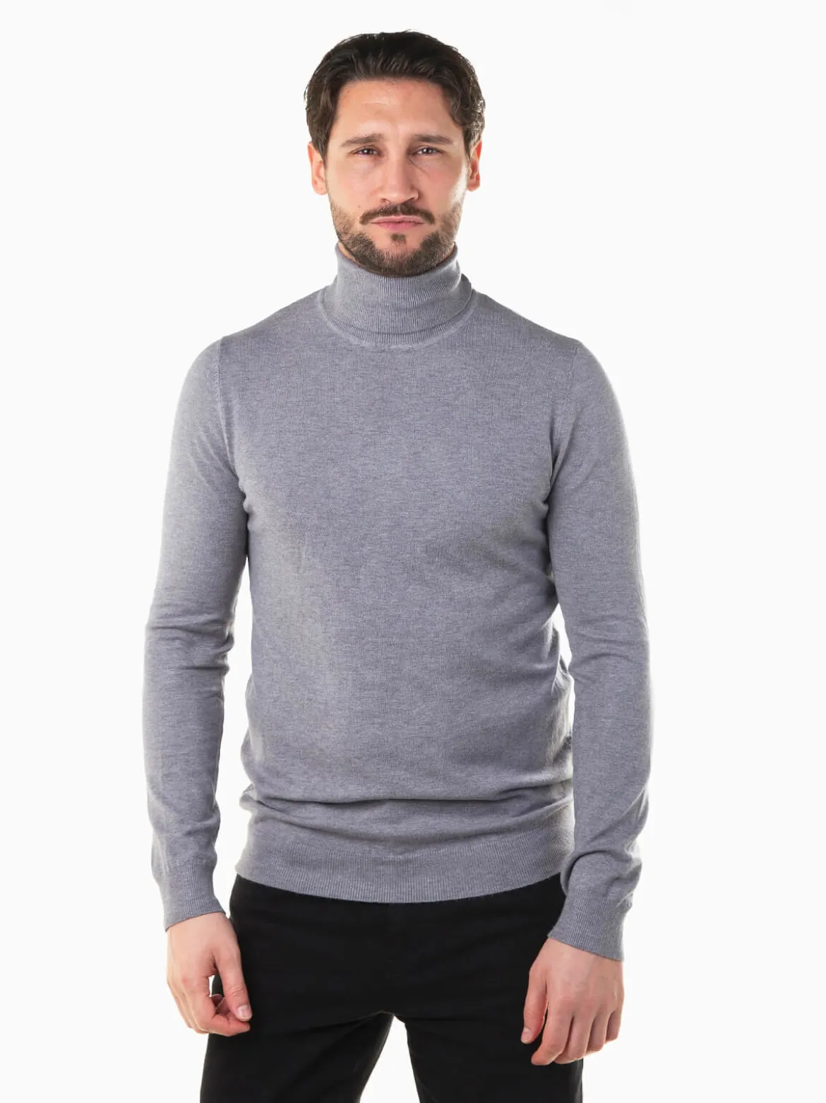 Camisola malha gola alta