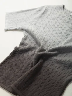 Camisola manga curta com degradê
