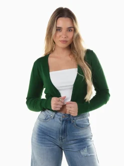 Casaco curto malha