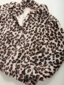 Casaco de pelo animal print