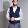 Colete azul marinho slim fit
