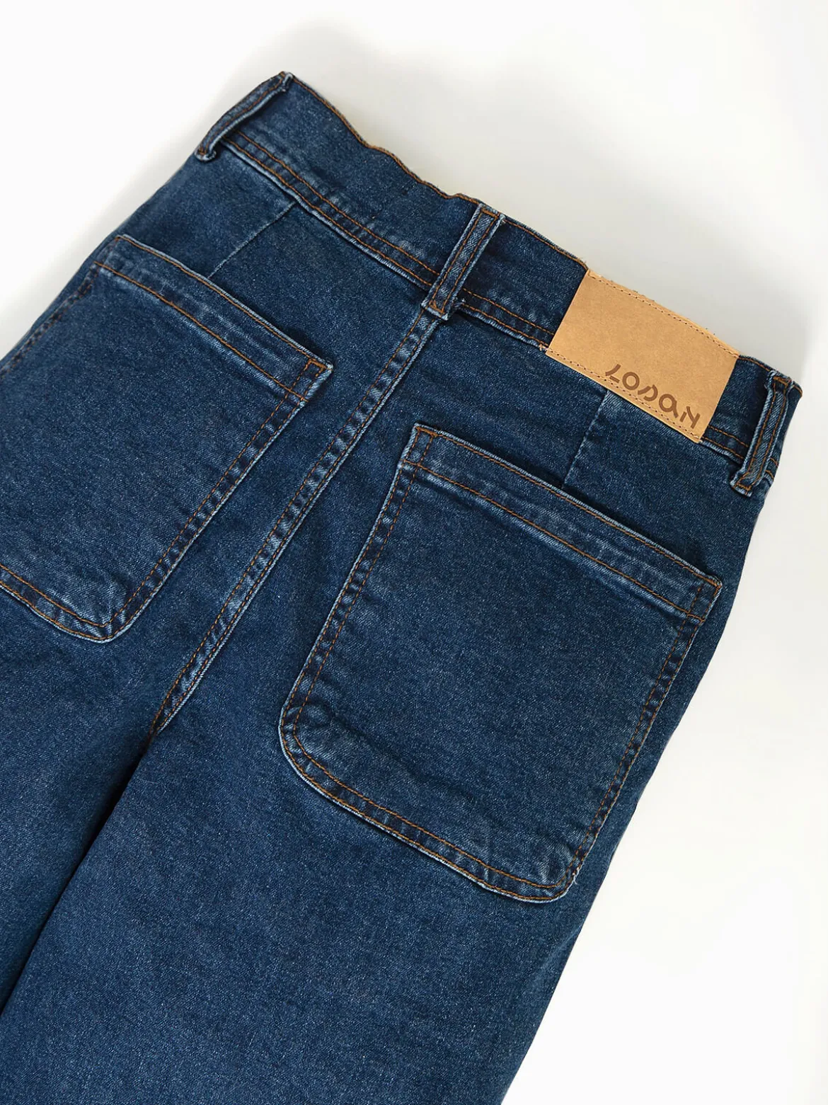 Jeans wide leg azul escuro