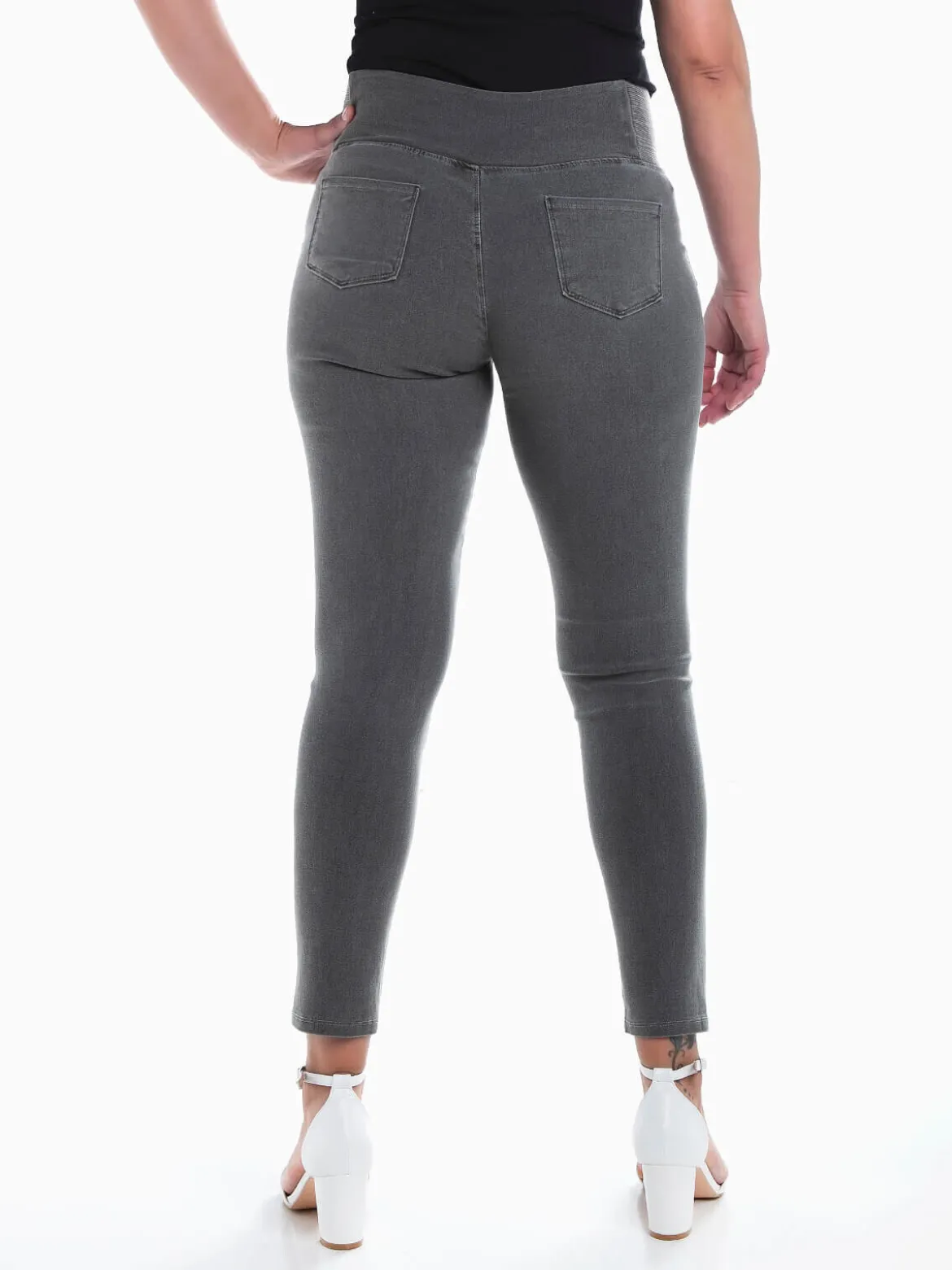 Jeggings elásticas cintura alta