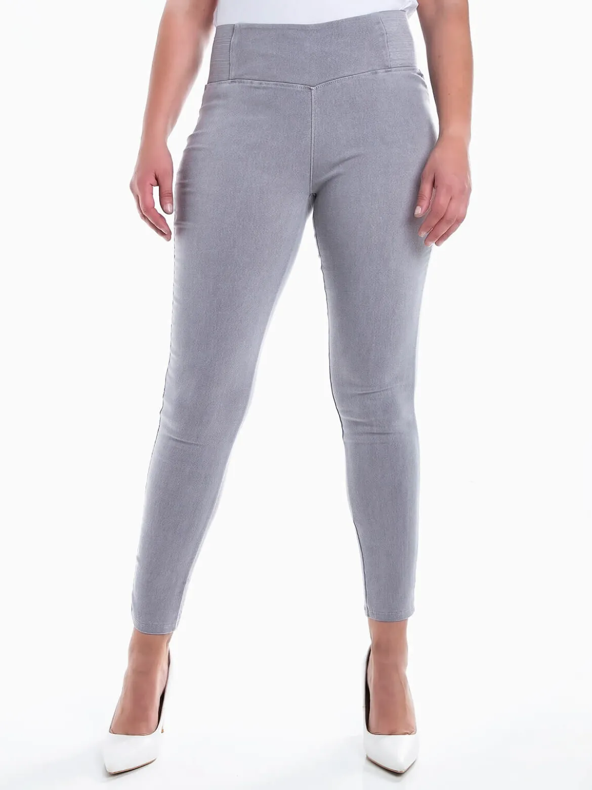 Jeggings elásticas cintura alta
