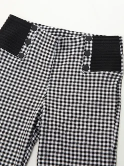 Leggings xadrez vichy cintura alta
