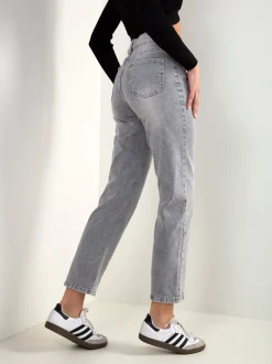 Mom jeans cinza