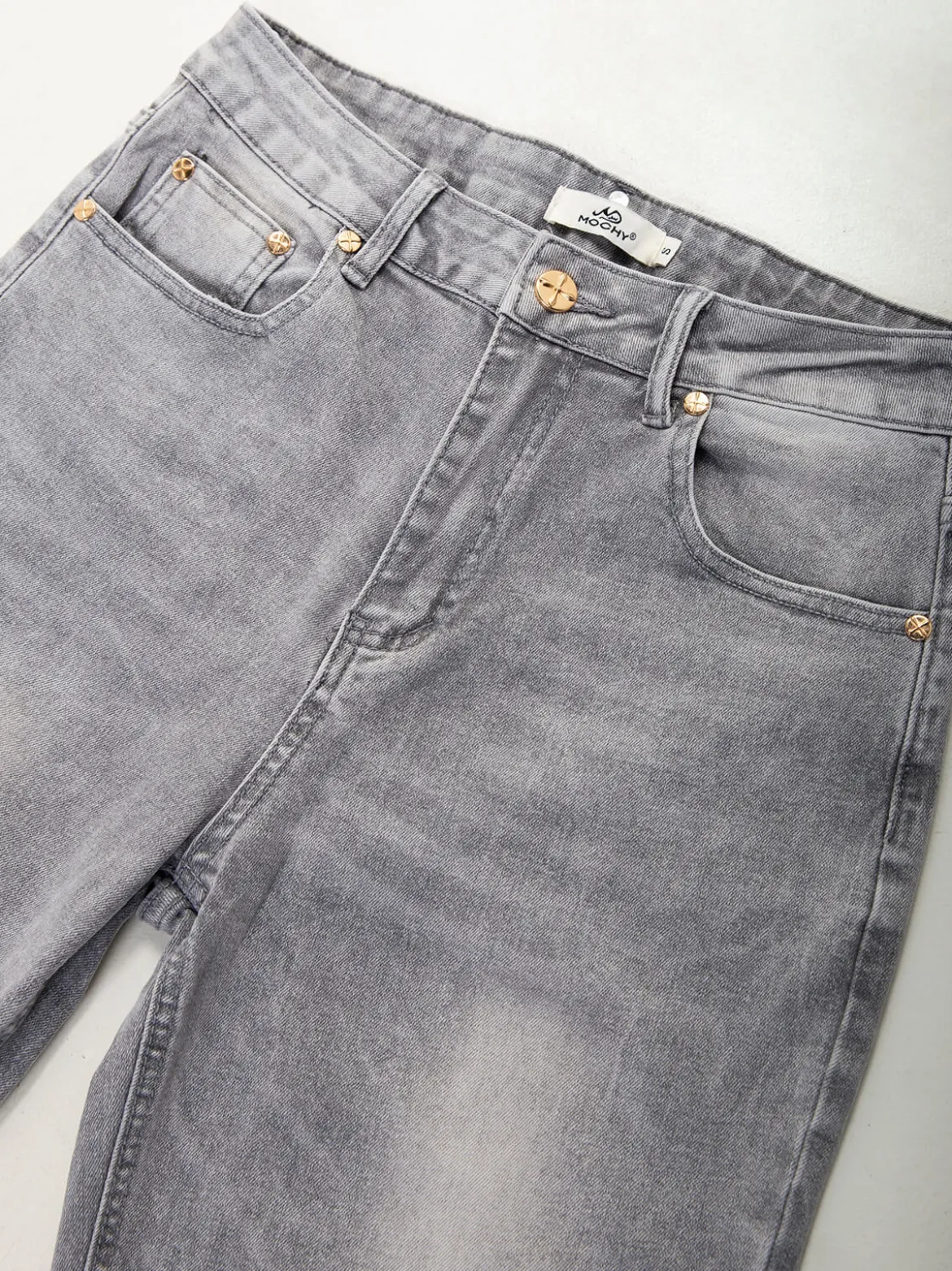 Mom jeans cinza