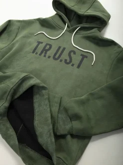 Sweatshirt com capuz efeito manchado