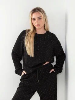Sweatshirt com strass
