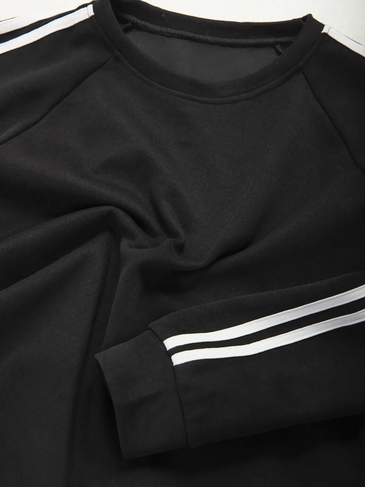 Sweatshirt oversized riscas laterais