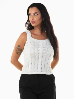 Top malha trançada