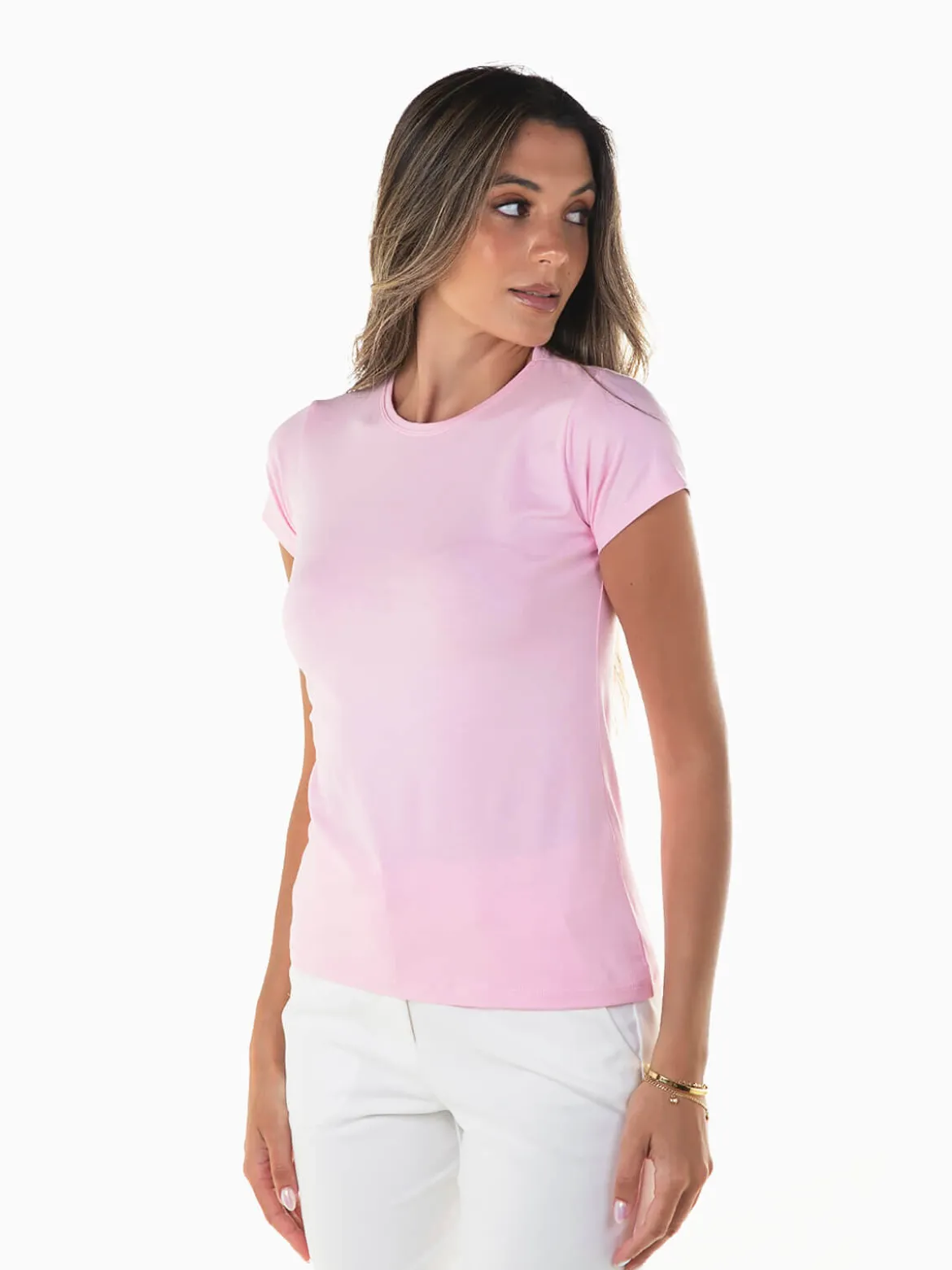 T-shirt básica manga curta