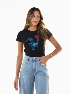 T-shirt com galo inspiração portuguesa