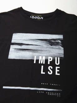 T-shirt manga comprida preta